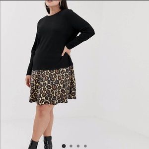 ASOS curve cheetah dress
